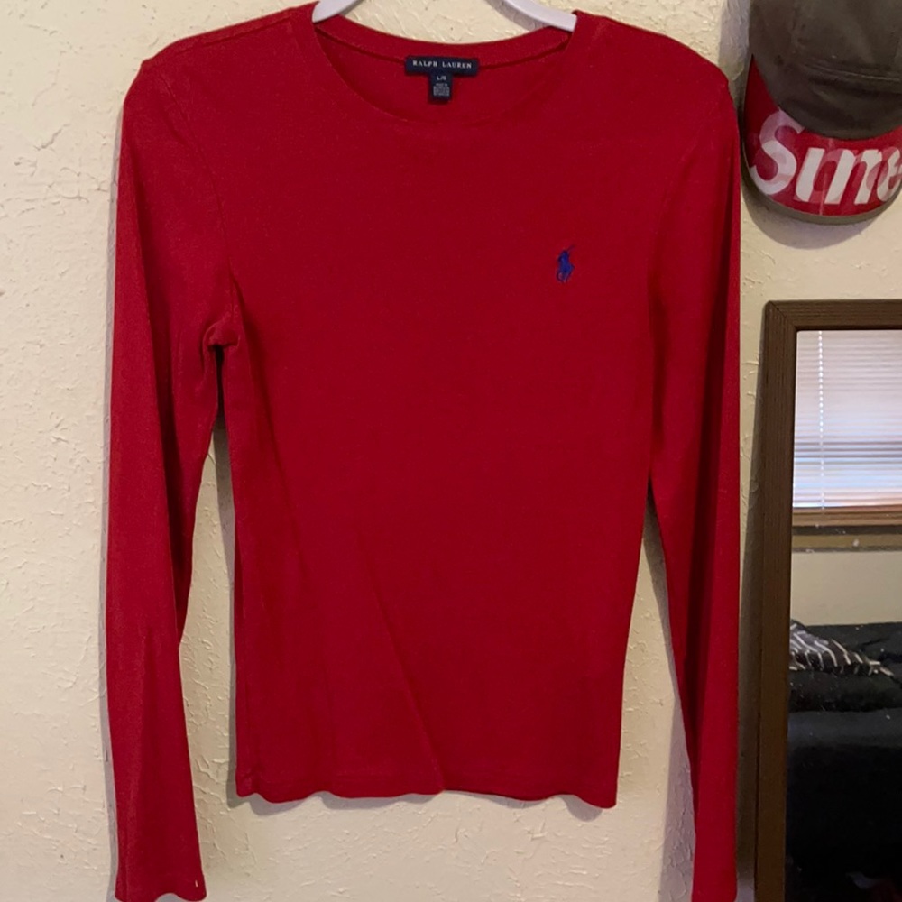 Ralph Lauren Long-sleeve L/G  Red Woman.